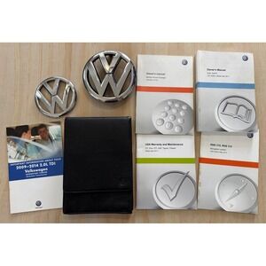 Volkswagen OEM Owner Manual Set‎ Wallet Emblems Golf Passat Tiguan Y2K Kit